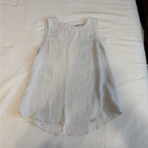 Staccato White Sleeveless Tank Top